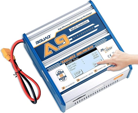 Lipo Battery Charger 1350W 25A 1-12S Multi Function Intelligent Touch Screen Lipo Balance Charger Discharger for LiPo LiHV Life NiMH NiCd Pb for RC Car Truck Boat Racing