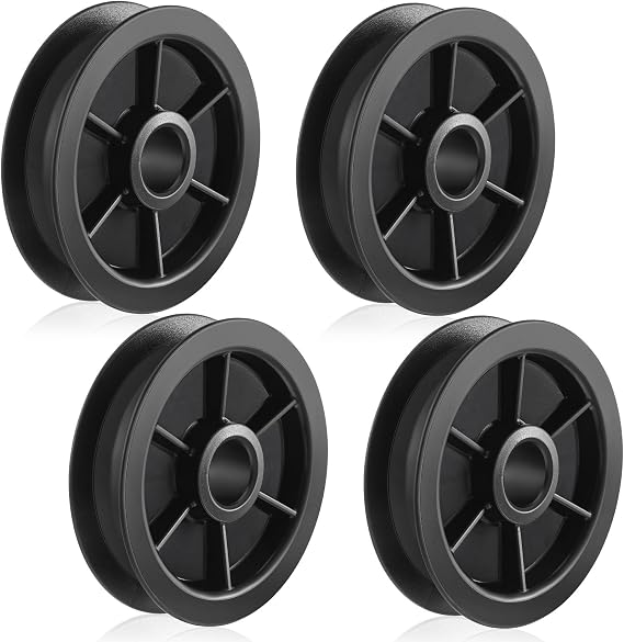 Wonderjune 4 Pcs 144C54 Belt Drive Garage Door Idler Pulley Opener Parts Chain Cable Compatible with Chamberlain Garage Door Accessories Compatible with Liftmaster