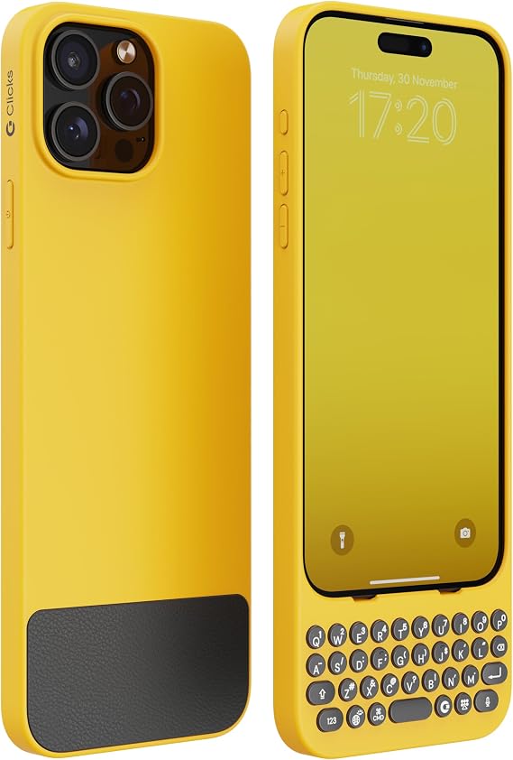 Clicks Keyboard Case for iPhone 15 Pro Max - Bumblebee