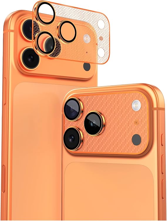 LITO Metal Camera Lens Protector for iPhone 17 Pro Max, Cosmic Orange