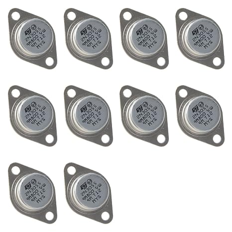 Horinktor 10pcs 2N3055 NPN Complementary SiliconPower Transistors 15A,to-3.