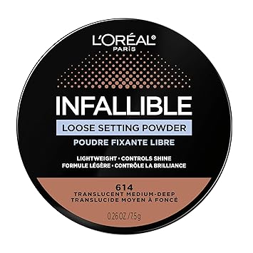 LOreal Paris Infallible Tinted Loose Setting Powders, Matte Finish, Lightweight, No White Cast, 2 Shades From Light To Deep, Translucent Light-medium, 0.26 Oz