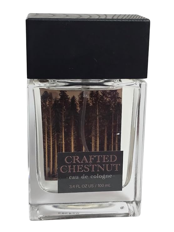 Tru Fragrance Crafted Chestnut Sandalwood & Amber Eau De Cologne 3.4.fl.oz Unboxed