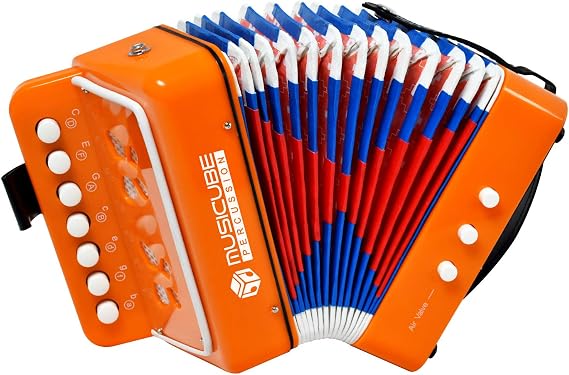 Accordion for Kids 10 Keys Mini Accordion Toy for Boys Girls Beginner Musical Instrument Educational Music Toy Gift for Toddlers 3+ Years Old