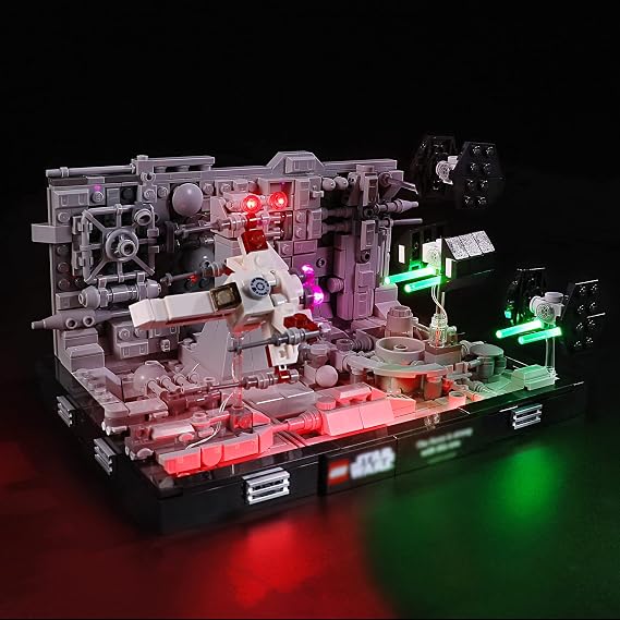 LED Light Set Compatible with LEGO 75329 Death Star Trench Run Diorama Star Wars Building Blocks Model - Model Set NOT Included