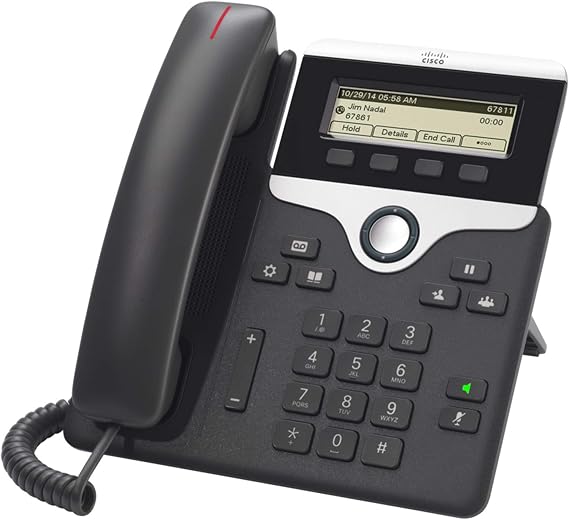 Cisco IP Phone 7811 with Multi-Platform Phone Firmware, 3.2-inch Grayscale Display, Class 1 PoE, Supports 1 Line (CP-7811-3PW-NA-K9=)