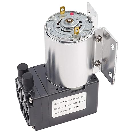 Vacuum Pump 12 V Mini Electric with Stand Vacuum Pump Suction Pump 120 Kpa 6 W 5 L/min DC12 V