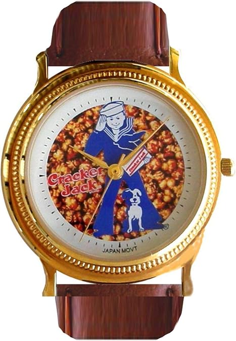 Rare Vintage Cracker Jack Classic Small Size Collectible Watch Has Coin Edge Gold Tone Case