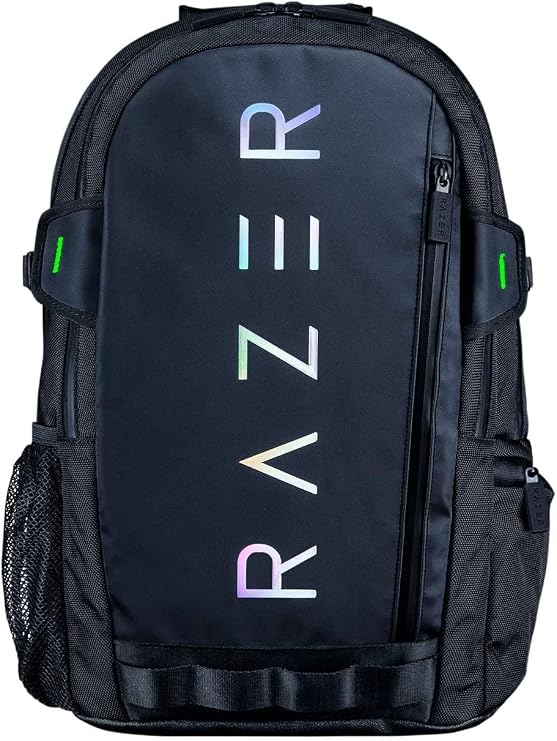Razer Rogue V3 Sırt Çantası (15,6") - Kompakt seyahat çantası (15 inç'e kadar dizüstü bilgisayar bölmesi, aşınmaya dayanıklı, polyester dış kılıf) siyah/krom