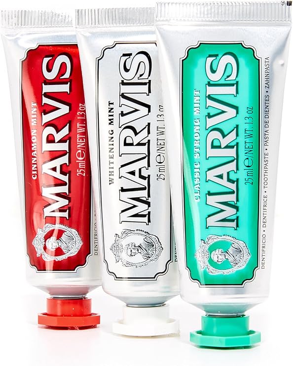 Marvis 3 Tat Beyazlatıcı Nane & Klasik Nane & Tarçınlı Nane Diş Macunu (1 x 3 Adet)