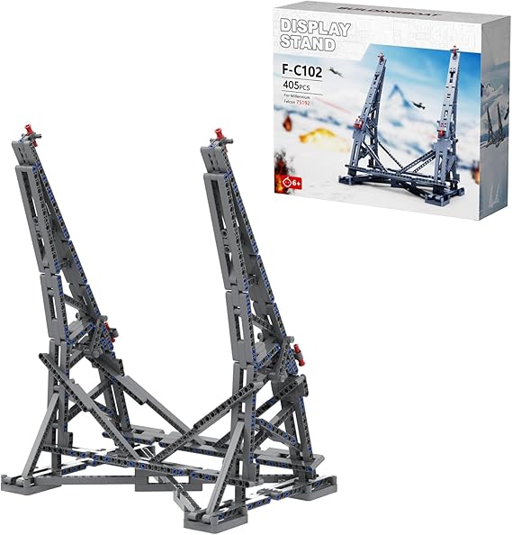 Millennium Falcon Vertical Display Bracket for Lego 75192 Starship Model, Sturdy Stand Building Kit, Best Gift and Movie Collectible for Adults(408 PCS)
