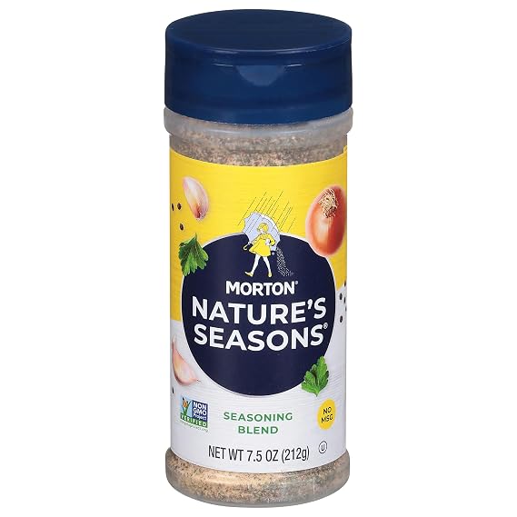 Morton Nature's Seasons Seasoning Blend For Cooking, 7.5 oz, 1-Pack | MSG-free mix of onion, salt pepper garlic, spices and seasonings, all-purpose spice blend