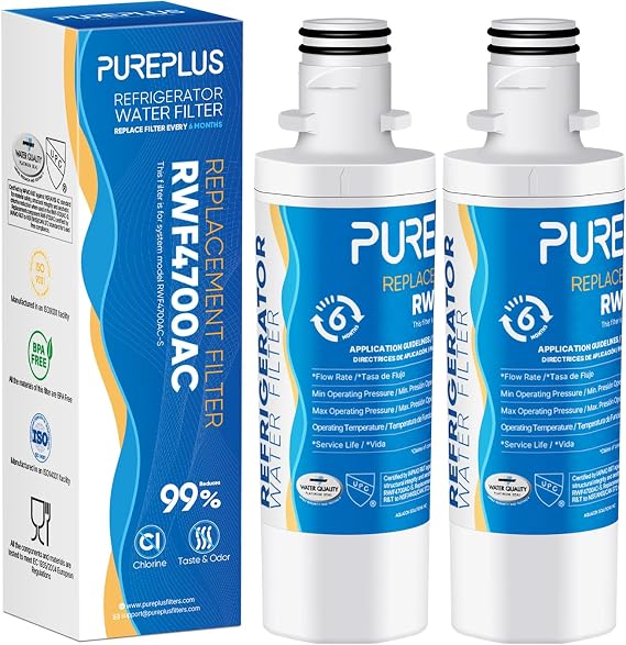 PUREPLUS LT1000PC ADQ747935 MDJ64844601 Refrigerator Water Filter, 2 Pack