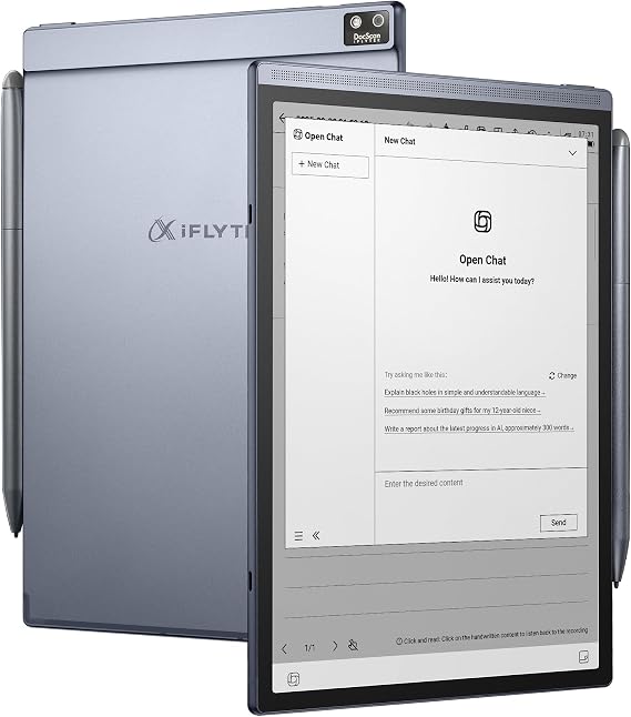 iFLYTEK AINOTE Air 2, 8.2" AI Smart E Ink Tablet with Stylus