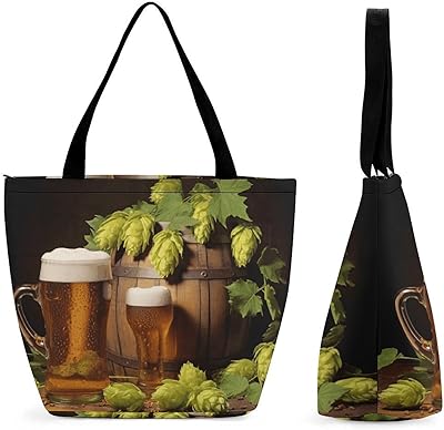 Tote Bag for Women Reusable Grocery Bags Beautiful Scenery Tote Bag with Inner Pocket Shopping Handbag