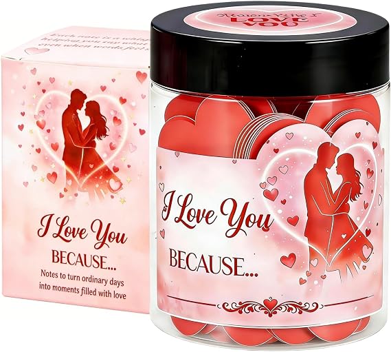 National Boyfriend Day Gifts from Girlfriend Wife, 50 Blank Love Notes