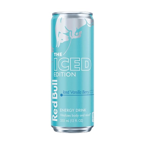 Red Bull Iced Edition Energy Drink, Iced Vanilla Berry, 12 fl. oz. can, with 114mg Caffeine, Taurine & B Vitamins
