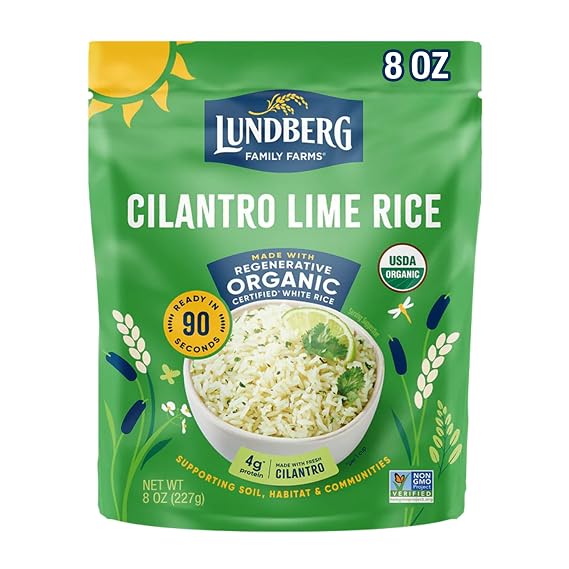 Lundberg Family Farms, Rice Jasmine Cilantro Lime Organic, 8 Ounce