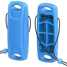 Boat Fenders 2 Pack,Boat Bumpers for Docking,EVA Boat Bumpers Boat Fenders for Docking Ugrade Boat Bumpers Fenders with Elastic Cords and Fixed Locks for Yachts,Bass Boat,Pontoon Boat(Blue)