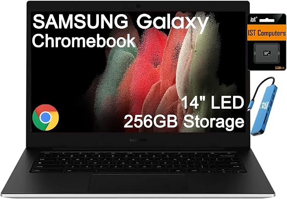 Samsung Galaxy Chromebook Go Laptop, 14" LED, Intel Celeron N4500, 4GB RAM
