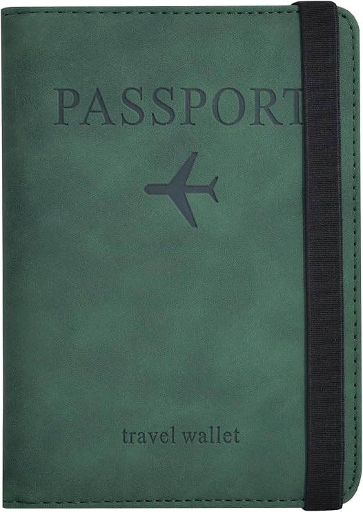 KAOBAN RFID Blocking Passport Holder & Boarding Pass Travel Wallet