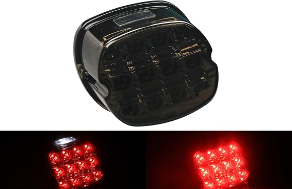 Motorcycle LED Tail Light Rear Running Light Compatible with Harley