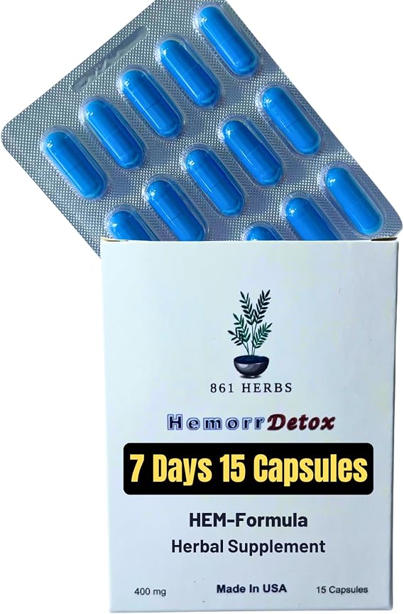 7days 15 Capsules Hem Formula, Herbal Supplements, Vein Ease,