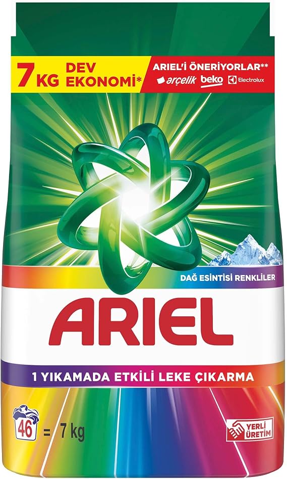 Ariel Mountain Breeze Colorful Laundry Detergent 7 Kg 46 Washing