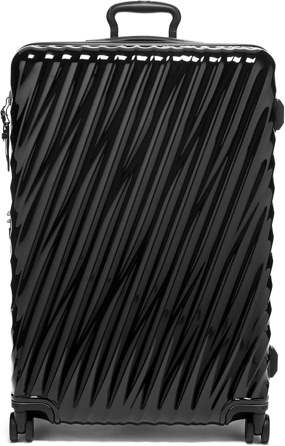 TUMI - 19 Degree Large Expandable Checked Luggage - 4-Wheels - Durable Hard Shell Zipper Expansion Checked Bag - Suitcase - Black