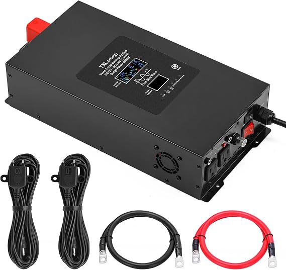 Briidea 2000W Sump Pump Backup System Sump Pump Control 36A Surge Support, Pure Sine Wave Inverter, Ensures Reliable Pump Operation During Power Outages, Battery Not Included