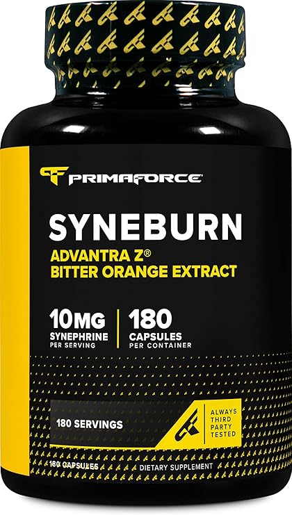 PrimaForce Syneburn Supplement, 180 Capsules | Synephrine from ADVANTRA Z