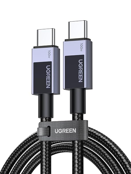 UGREEN 100W USB C Cable, Type C Charger Fast Charging, 1.6ft, Black