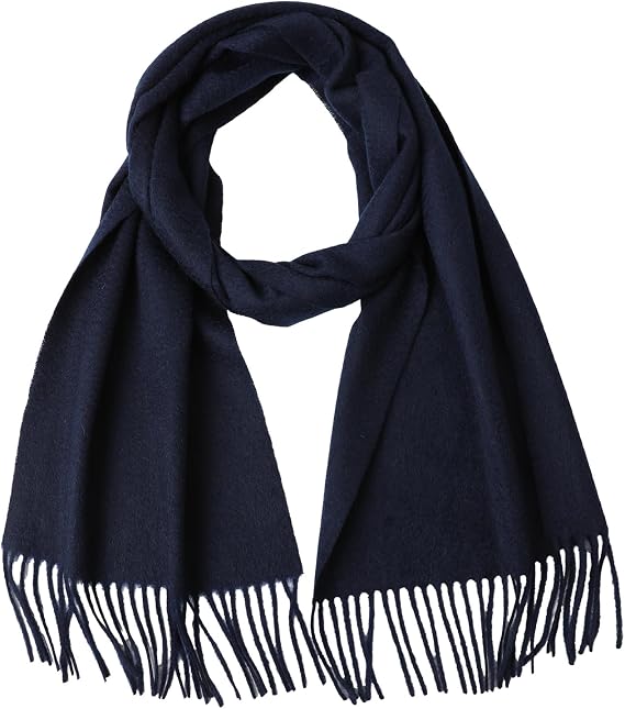 100% Cashmere Tassel Scarf for Women and Men, Unisex Winter Warm Long Scarves, Large Travel Blanket Scarf Wrap with Gift Box