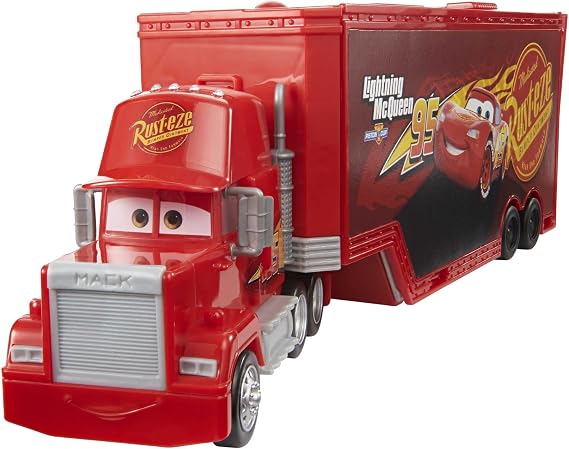 Mattel Disney and Pixar Cars Transforming Mack Playset | 2-in-1 Toy Truck & Tune-Up Station with Launcher, Lift & More, Movie-Inspired Graphics