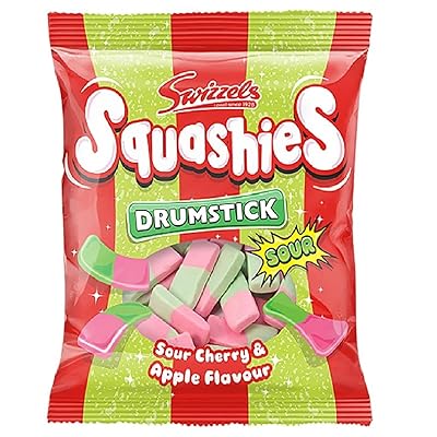 Swizzels Drumstick Squashies Sour Cherry and Apple Flavour, 120g