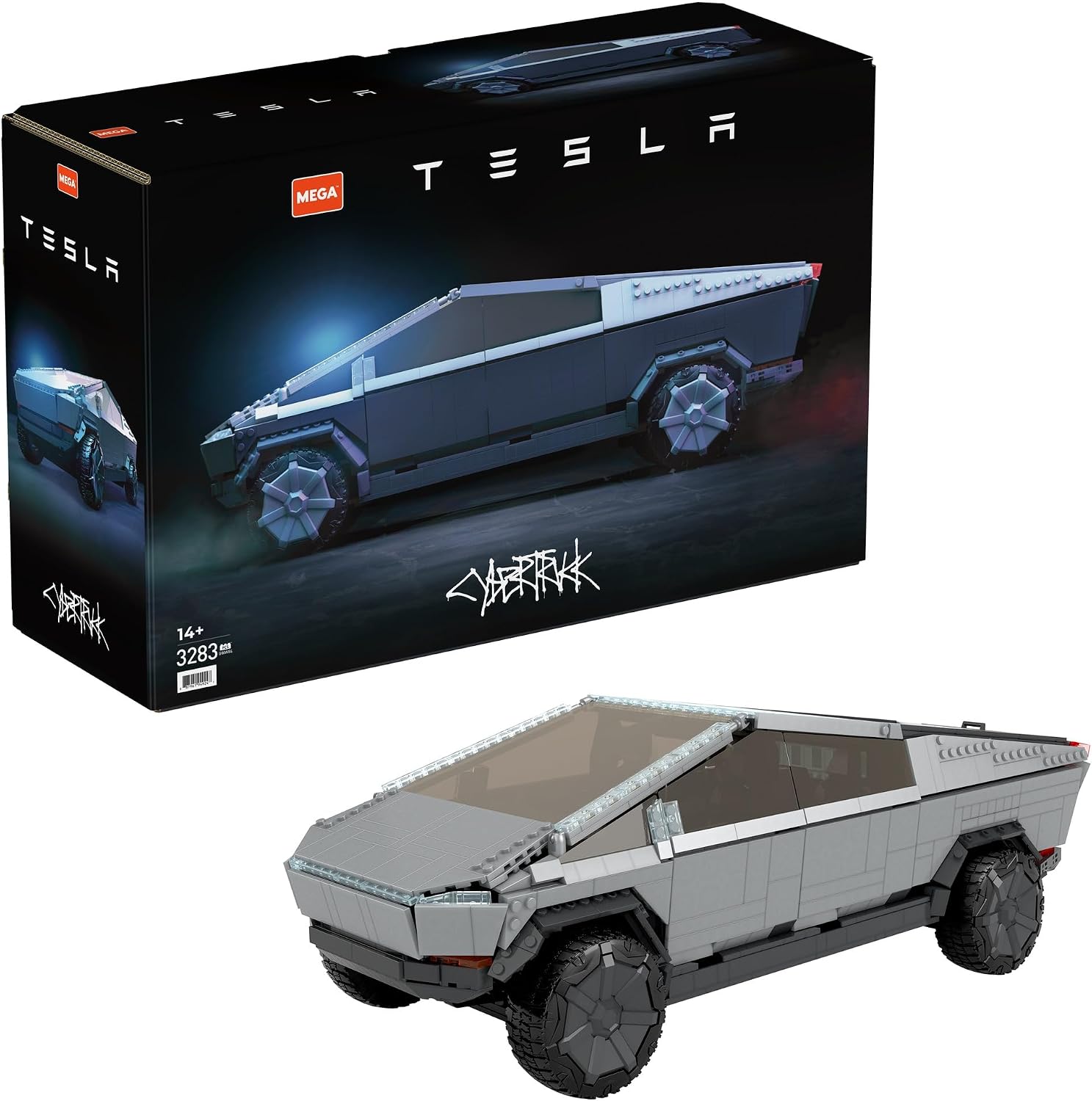 Mega MEGA Tesla Cybertruck Block Set3280 Pieces14 Years and Up GWW84