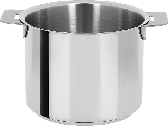 Cristel CHG14Q Milk Pot with Measurement Markings, Silver, 1.5 quart