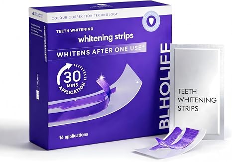 Purple Teeth Whitening Strips - Purple Whitening Strips Teeth Whitening Strips Teeth Whitening Strips without Sensitivity 14 Packs (28 Strips)