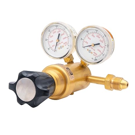 Harris 8700-2500-580 Pressure Regulator, 0 - 2500 PSIG, Brass