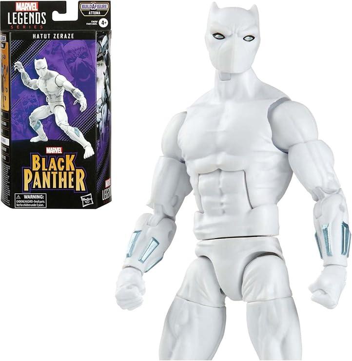 Marvel Legends Series Black Panther Hatut Zeraze 6-inch Marvel Comics Action Figure Toy, 6 Accessories, 1 Build-A-Figure Part