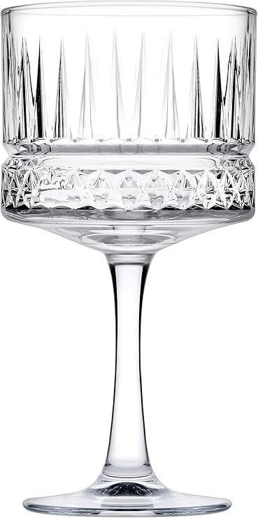 Pasabahce Elysia 500cc Cocktail Glass Set of 4 - High Quality Crystal Glasses for Cocktails and Drinks - Stylish Glassware Set for Bar or Home