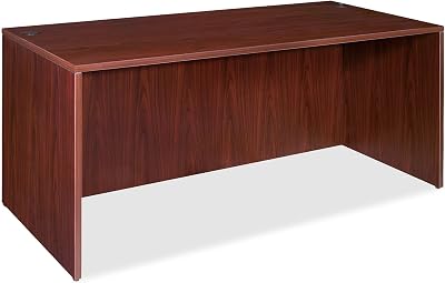 Lorell Desk Shell, 60 by 30 by 29-12-Inch, Mahogany