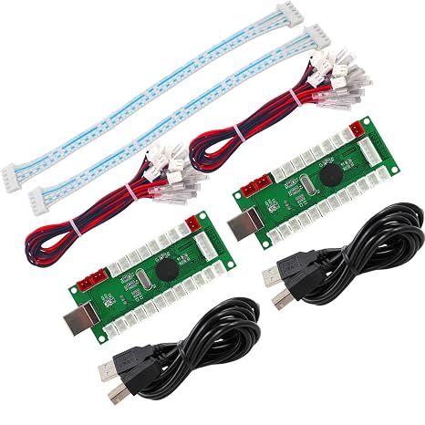 SJ@JX Arcade Game Controller USB Encoder Zero Delay 2 Player to Joystick Button for PC MAME Raspberry Pi Retro