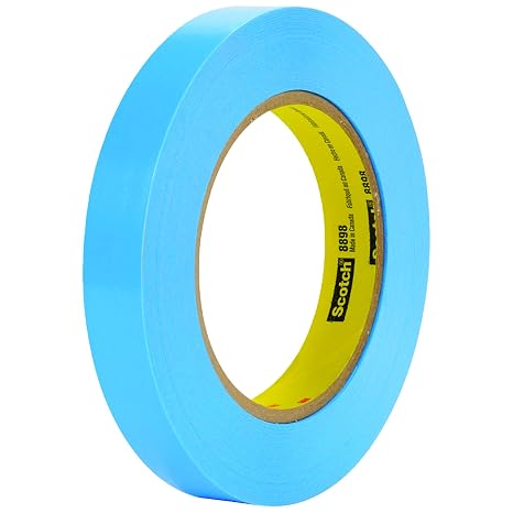 Scotch 3MTM 8898 Tensilized Poly Strapping Tape, 4.6 Mil, 3/4" x 60 yds, Blue, 48/Case, 3M Stock# 7000028946