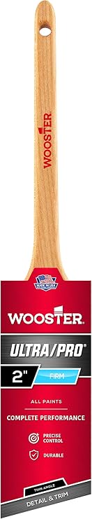 Wooster 912-0041810020, 2-Inch Brush 4181-2 Ultra/Pro Firm Willow Thin Angle Sash Paintbrush