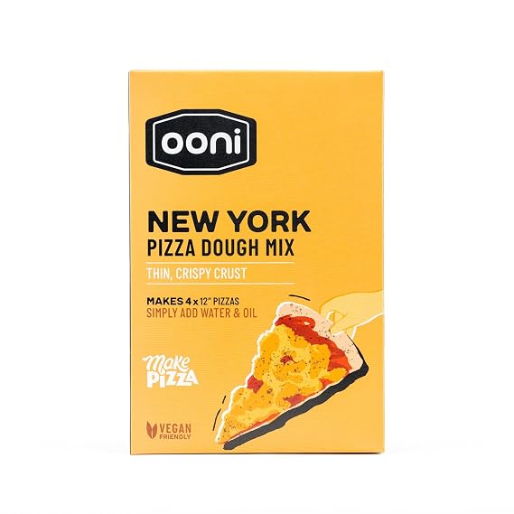 Ooni New York Style Pizza Dough Mix 25 oz (725g) - Makes 4 x 8.8 oz (250g) dough balls in 3 hours