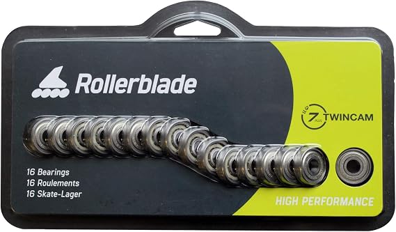 Rollerblade Inline Skates ILQ-7 Plus Bearings, Silver, 16 Pack
