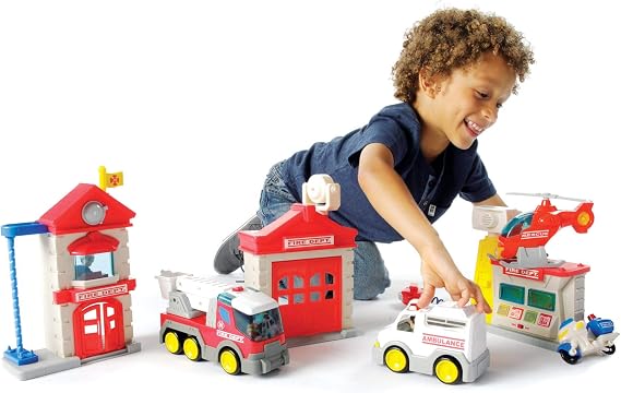 Fat Brain Toys Fire Station Playset