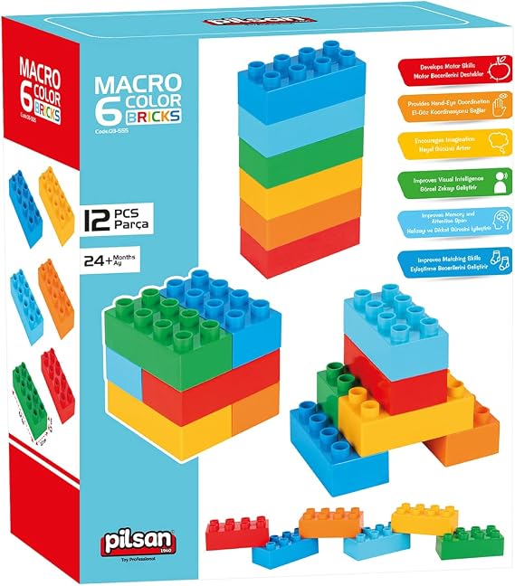 Pilsan Mako 6 Renkli Tuğla Bloklar