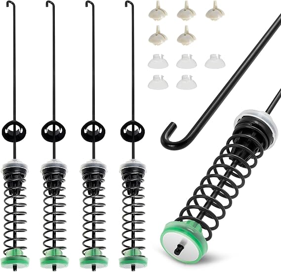 2026 Upgraded W11130362 Washer Suspension Rod Kit Fit for Whirlpool May-tag Washing Machines, Replace PS12347546 AP6262443 W10594080 W10735786 W10748956 Part, for WTW5000DW2 WTW5000DW3 WTW5000DW1